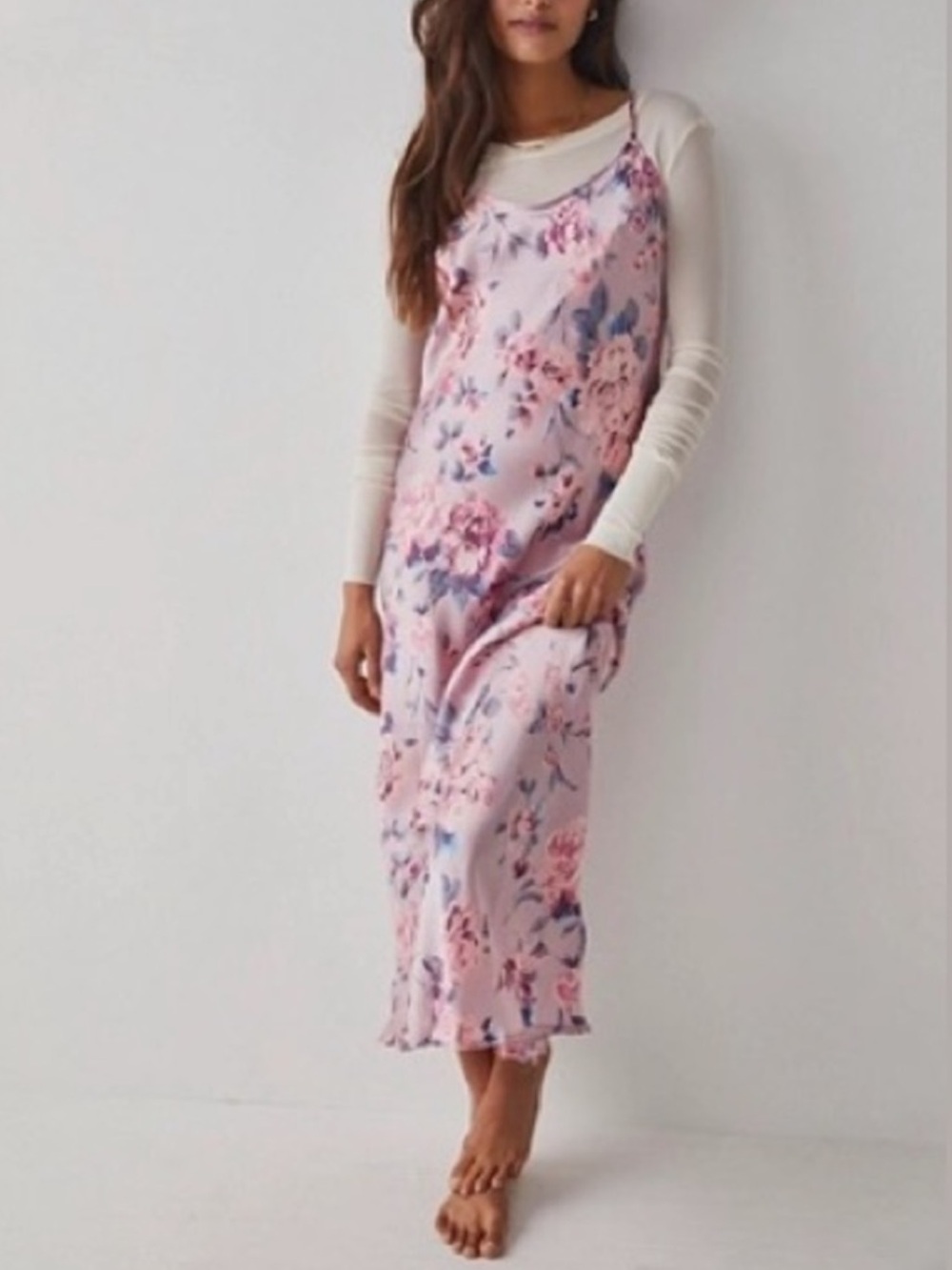 Free People intimately easy to love slip dress  large